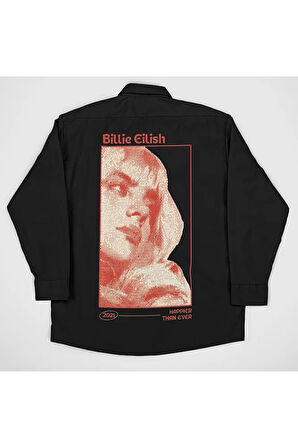 Billie Eilish Baskılı Unisex Şarkıcı Gömlek