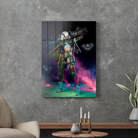 Decovetro Cam Tablo Warrior Girl