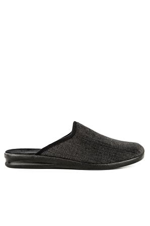 Robin Anatomik Taban Kapalı Erkek Ev Terliği Siyah