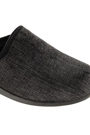 Robin Anatomik Taban Kapalı Erkek Ev Terliği Siyah