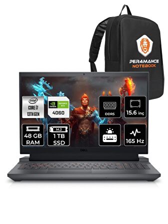 Dell G15 5530 i7 13650HX 48GB 1TB SSD RTX4060/8GB 140W 15.6'' FHD FDOS G155530013 & PER4 ÇANTA