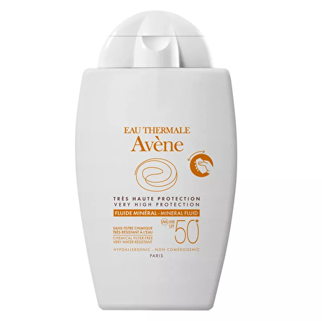 Avene Fluide Mineral 50+ Faktör Hassas Ciltler İçin Renksiz Güneş Koruyucu Krem 40 ml