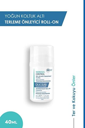 Ducray Hidrosis Control Antiperspirant Ter Önleyici Leke Yapmayan Roll-On Deodorant 40 ml