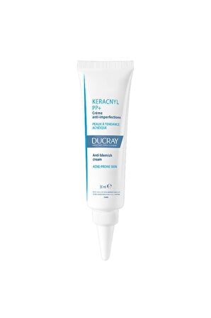 Ducray Keracnyl PP+ Yağlı Ciltler İçin Akne Karşıtı Gece-Gündüz Siyah Nokta Kremi  30 ml 