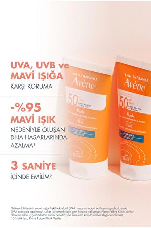 Avène Fluid 3 Second Absorption Ultra Light SPF50+ 50 ml 2 Adet