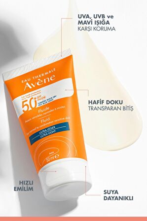 Avène Fluid 3 Second Absorption Ultra Light SPF50+ 50 ml 2 Adet