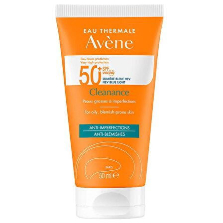 Avene Solaire Cleanance SPF 50+ Yağlı Ciltler için Güneş Koruyucu 50 ml