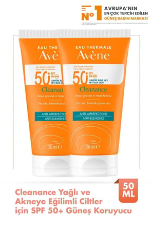 Cleanance Anti Blemishes Spf50+ 50 ml 2 Adet