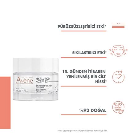 Avene Hyaluron Activ B3 Krem 50 ml