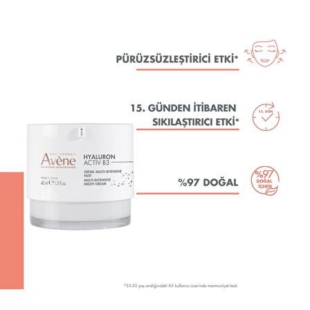 Avene Hyaluron Activ B3 Gece Kremi 40 ml