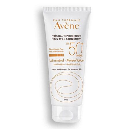 Avene Lait Mineral 50+ Faktör Toleranssız Ciltler İçin Renksiz Güneş Koruyucu Losyon 100 ml