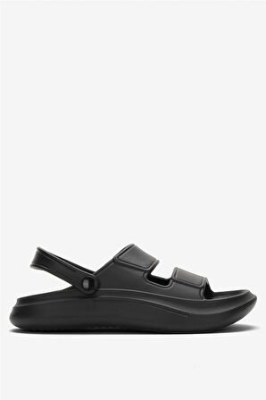 Unisex Ortopedik Deniz Havuz Terliği Sandalet SİYAH