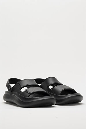 Unisex Ortopedik Deniz Havuz Terliği Sandalet SİYAH