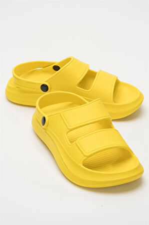 Unisex Ortopedik Deniz Havuz Terliği Sandalet SARI