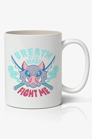 İblis Keser Sword Anime Temalı Beyaz Porselen Kupa Bardak