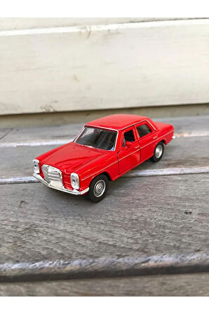 Welly Mercedes-Benz W114 220 Diecast Metal Araba Model Araba Oyuncak Araba Çek Bırak Araba 12 Cm