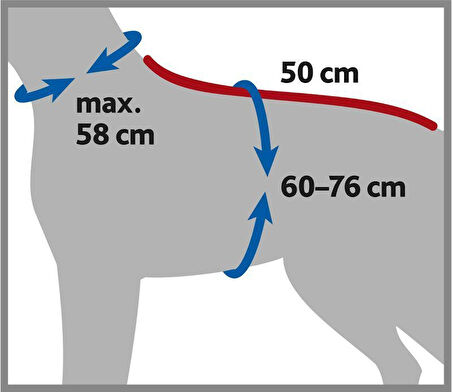 Trixie Köpek Havlu Bornoz M : 50 Cm Gri - Lisinya