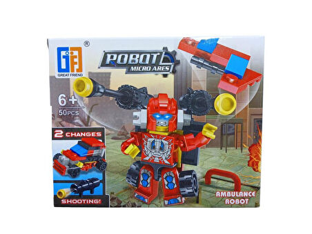 50 Parça 2in1 Robot Serisi - 123-103 (Lisinya)