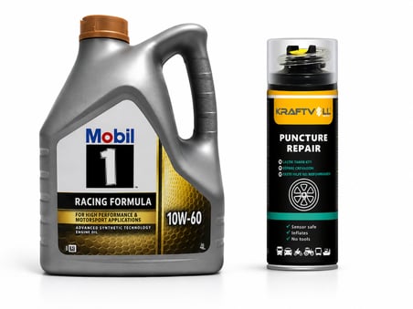 MOBİL 1 MOTORSPORT FORMULA MOTOR YAĞI 10W-60 4 Litre + Lastik Tamir Kiti 400 ml