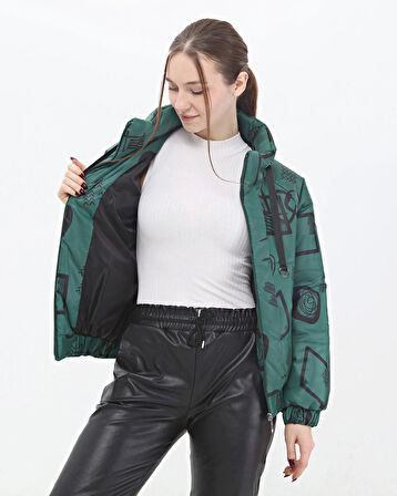 VEGER ÖZEL BASKI KAPİTONE KISA MONT