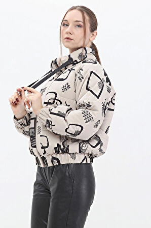 VEGER ÖZEL BASKI KAPİTONE KISA MONT