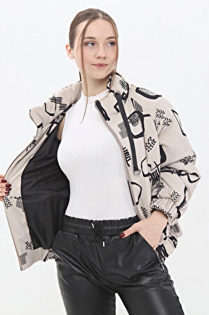 VEGER ÖZEL BASKI KAPİTONE KISA MONT