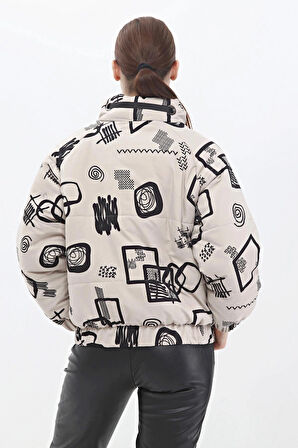 VEGER ÖZEL BASKI KAPİTONE KISA MONT