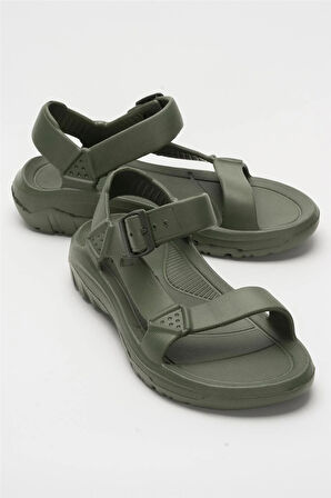 Unisex Eva Spor Kaymaz Yürüyüş Sandaleti HAKİ