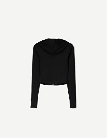 Özel Dikim Modal Kumaş  Fermuarlı Kapüşonlu Sweatshirt