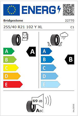 Bridgestone 255/40R21 102Y XL Turanza 6 * Oto Yaz Lastiği (Üretim: 2025)