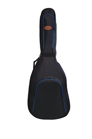 Profesyonel SU GEÇİRMEZ 20 MM PEDLİ Gigbag Akustik Gitar Kılıfı Lacivert