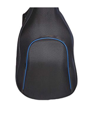 Profesyonel SU GEÇİRMEZ 20 MM PEDLİ Gigbag Akustik Gitar Kılıfı Lacivert
