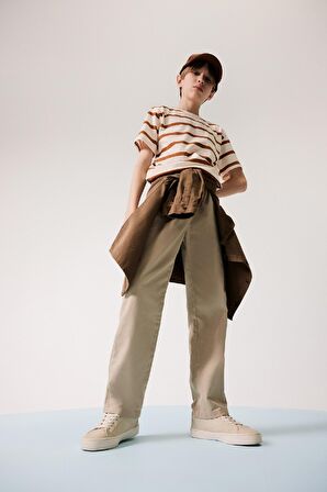 Erkek Çocuk Regular Fit Standart Paça Gabardin Pantolon