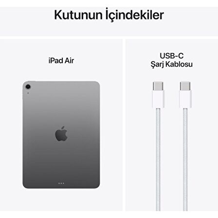 iPad Air M3 Wi-Fi 128 GB 11" Tablet MC9W4TU/A - Uzay Grisi