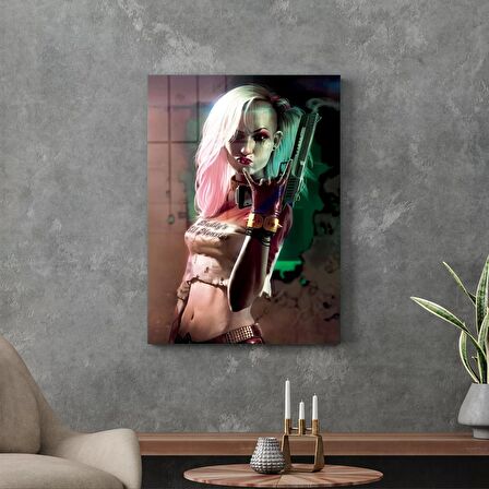 Decovetro Cam Tablo Harley Quinn Cyberpunk