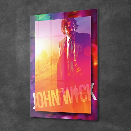 Decovetro Cam Tablo John Wick Film Afiş