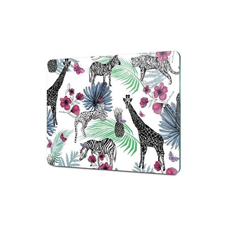 Decovetro Cam Kesme Tahtası Vintage Safari Desenli 30x40 Cm