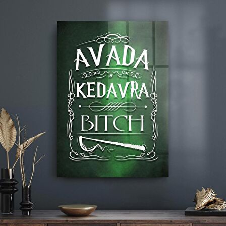Decovetro Cam Tablo Harry Potter Avada Kedavra