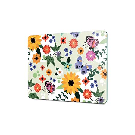 Decovetro Cam Kesme Tahtası Kelebek ve Çiçek Desenli 30x40 Cm
