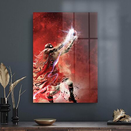 Decovetro Cam Tablo Flying Michael Jordan