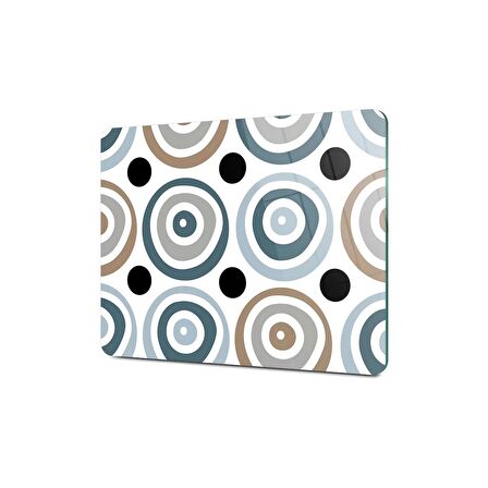 Decovetro Cam Kesme Tahtası Retro Yuvarlak Desenli 20x30 Cm