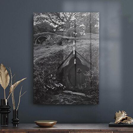 Decovetro Cam Tablo Yüzüklerin Efendisi Hobbit Evi