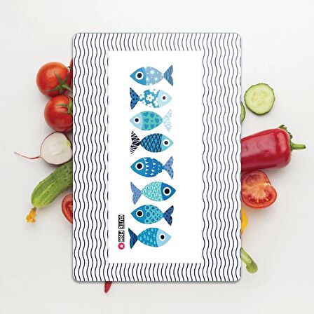 Decovetro Cam Kesme Tahtası Marine Cute Fish 20x30 Cm