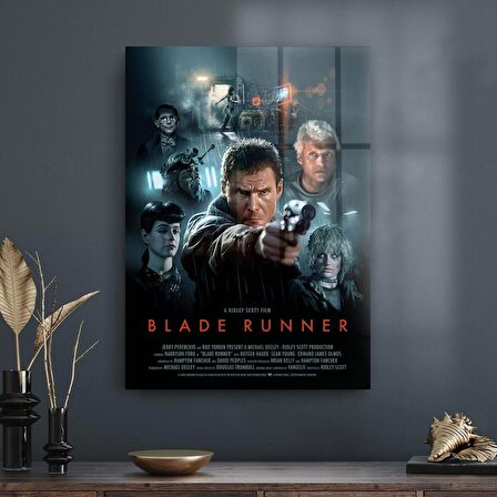 Decovetro Cam Tablo Blade Runner Film Afiş