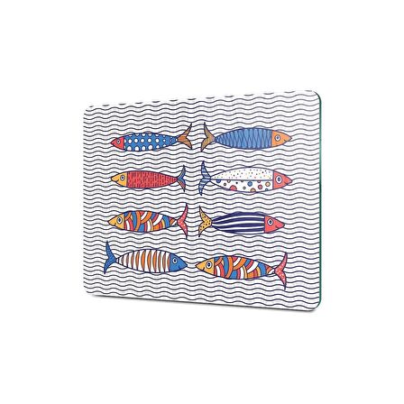 Decovetro Cam Kesme Tahtası Marine Sardini 30x40 Cm