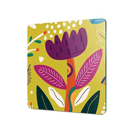Decovetro Cam Kesme Tahtası Kare Renkli Çiçek Desenli 30x30 Cm