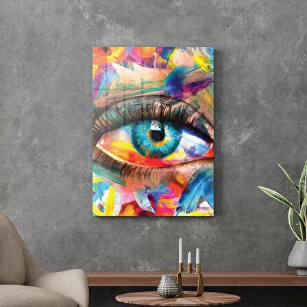 Decovetro Cam Tablo Modern Colourful Eyes