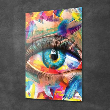 Decovetro Cam Tablo Modern Colourful Eyes