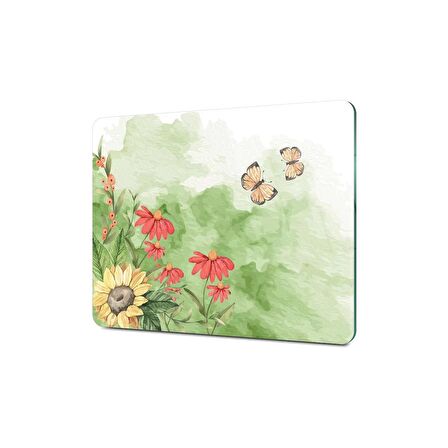 Decovetro Cam Kesme Tahtası Suluboya Kelebek Desenli 30x40 Cm