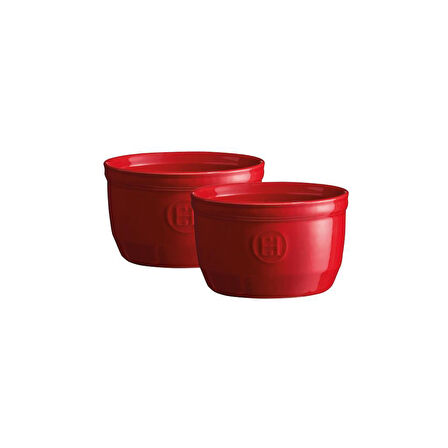 Emile Henry Fırın Kabı Ramekin No.10 Burgundy 2 Li Set-EH344010